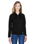 north end 78187 ladies' radar quarter-zip performance long-sleeve top Front Thumbnail