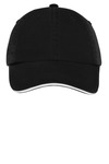 port authority c830 sandwich bill cap with striped closure Front Thumbnail