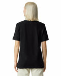 american apparel 1pq unisex mockneck pique t-shirt Back Thumbnail