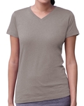 LAT 3507 Ladies' V-Neck Fine Jersey T-Shirt Front Thumbnail