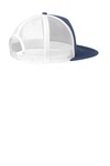 District DT624 Flat Bill Snapback Trucker Cap Back Thumbnail