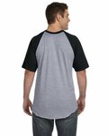 augusta sportswear 423 baseball short sleeve tee 2.0 Back Thumbnail