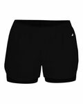 Badger Sport 6150 Double Up Women's Short Front Thumbnail