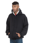 bayside ba940 adult super heavy thermal-lined full-zip hooded sweatshirt Front Thumbnail