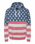 j america ja8815 adult tailgate fleece pullover hooded sweatshirt Front Thumbnail