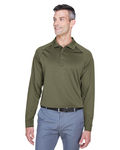 Harriton M211L Men's Advantage Snag Protection Plus Long-Sleeve Tactical Polo Back Thumbnail