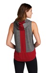 Sport-Tek LST410 Ladies PosiCharge ® Tri-Blend Wicking Draft Hoodie Tank Back Thumbnail