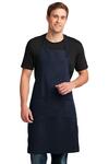 Port Authority A700 Easy Care Extra Long Bib Apron with Stain Release Front Thumbnail
