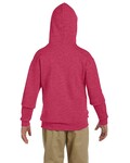 jerzees 996y youth 8 oz. nublend® fleece pullover hooded sweatshirt Back Thumbnail