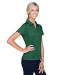 Harriton M353W Women's Double Mesh Polo Side Thumbnail