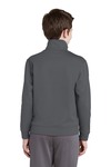 sport-tek yst241 youth sport-wick ® fleece full-zip jacket Back Thumbnail