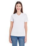 American Apparel 2356W Ladies' Fine Jersey Short-Sleeve V-Neck Front Thumbnail