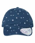 Infinity Her HATTIE Women's Garment-Washed Fashion Print Cap Front Thumbnail