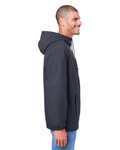 Harriton M73 Unisex Flex Twill Hooded Jacket Side Thumbnail
