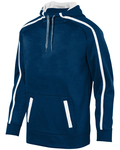 augusta sportswear 5554 adult stoked tonal heather hoodie Front Thumbnail
