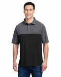 core365 ce112c men's fusion chromasoft colorblock polo Front Thumbnail