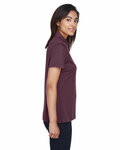 devon & jones dg210w ladies' pima-tech™ jet piqué heather polo Side Thumbnail