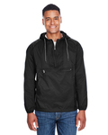 harriton m750 adult packable nylon jacket Front Thumbnail