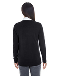 Devon & Jones DG478W Ladies' Manchester Fully-Fashioned Full-Zip Cardigan Sweater Back Thumbnail