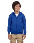 gildan g186b youth heavy blend ™ full-zip hooded sweatshirt Front Thumbnail