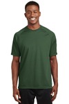 sport-tek t473 dry zone ® short sleeve raglan t-shirt Front Thumbnail