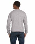 hanes p1607 unisex ecosmart® 50/50 crewneck sweatshirt Back Thumbnail