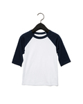 Bella + Canvas 3200T Toddler 3/4-Sleeve Baseball T-Shirt Front Thumbnail