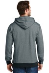 district dm390 mens mini stripe full-zip hoodie Back Thumbnail