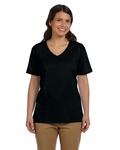 hanes 5780 ladies comfortsoft ® v-neck t-shirt Front Thumbnail