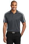 port authority k547 silk touch™ performance colorblock stripe polo Front Thumbnail