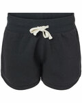 j america 8856ja ladies triblend fleece short Front Thumbnail