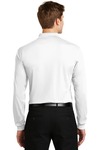 sport-tek st657 long sleeve micropique sport-wick ® polo Back Thumbnail
