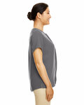 Devon & Jones DP612W Ladies' Perfect Fit™  Short-Sleeve Crepe Blouse Side Thumbnail