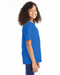 hanes 498y youth 4.5 oz., 100% ringspun cotton nano-t® t-shirt Side Thumbnail