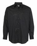 Van Heusen 13V5052 Broadcloth Point Collar Solid Shirt Front Thumbnail