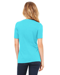 Bella + Canvas 6405 Ladies' Relaxed Jersey V-Neck T-Shirt Back Thumbnail