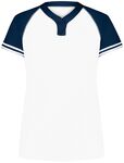 Augusta Sportswear AS6917 Ladies Cutter+ Henley Jersey Front Thumbnail