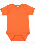 rabbit skins 4400 infant baby rib bodysuit Front Thumbnail