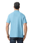 Gildan 64800 Men's Softstyle Double Pique Polo Back Thumbnail