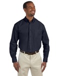 Harriton M510 Men's 3.1 oz. Essential Poplin Side Thumbnail