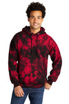 port & company pc144 crystal tie-dye pullover hoodie Front Thumbnail