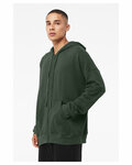 Bella + Canvas 3759 Unisex Sponge Fleece DTM Full-Zip Hooded Sweatshirt Side Thumbnail