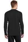 sport-tek st340ls posicharge ® racermesh ® long sleeve tee Back Thumbnail