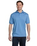 Hanes 054 Adult 50/50 EcoSmart® Jersey Knit Polo Front Thumbnail