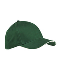 Big Accessories BX004 6-Panel Twill Sandwich Baseball Cap Front Thumbnail