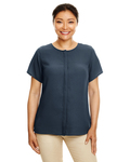Devon & Jones DP612W Ladies' Perfect Fit™  Short-Sleeve Crepe Blouse Front Thumbnail