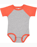 Rabbit Skins RS4430 Infant Baseball Bodysuit Back Thumbnail
