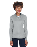 UltraClub 8230L Ladies' Cool & Dry Sport Quarter-Zip Pullover Front Thumbnail