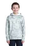 sport-tek yst240 youth sport-wick ® camohex fleece hooded pullover Front Thumbnail