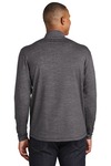 sport-tek st855 sport-wick ® stretch reflective heather 1/2-zip pullover Back Thumbnail